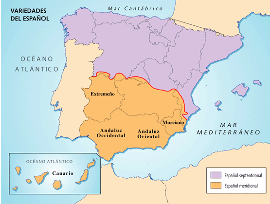 Resultado de imagen de mapa dialectos españa blog lengua
